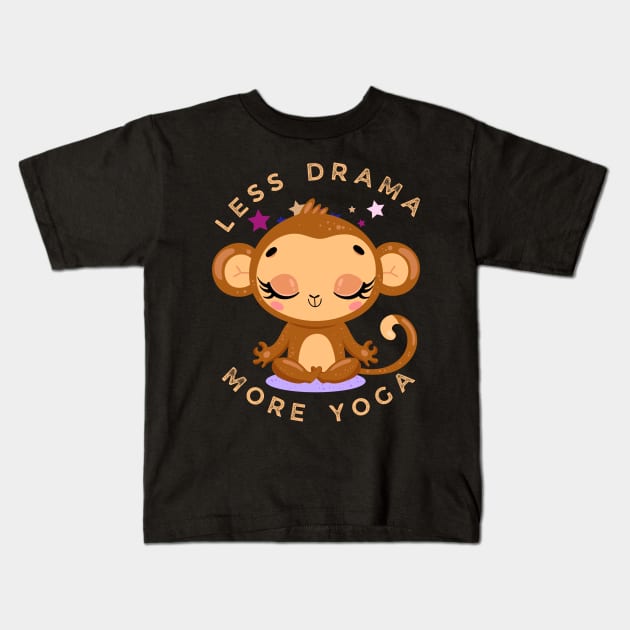 Keep calm and do some yoga Kids T-Shirt by Texty Two